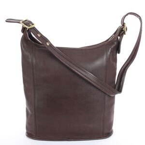 Coach Vintage Brown Leather Duffle Bag